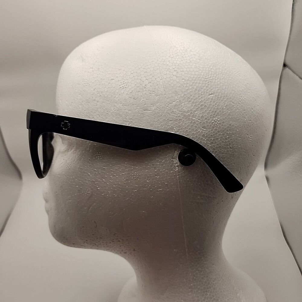 SPY Optic Baxter Black Eyeglass Frame Only 54□20 132 Chunky Plastic Square - Picture 2 of 6